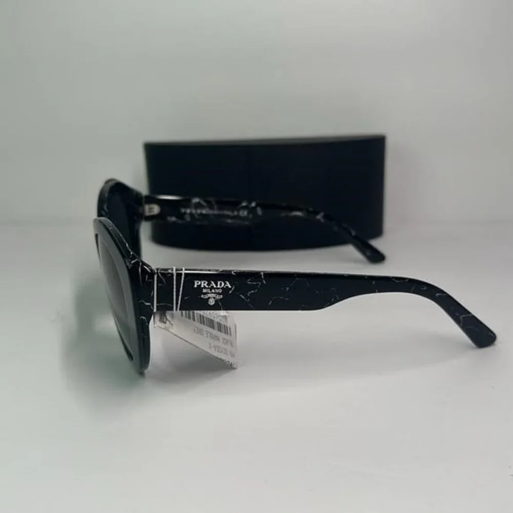 New Authentic- PRADA Dark Grey Cat Eye Ladies Sunglasses PR 01YS 09V5S0 54